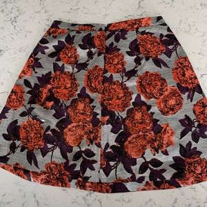 J. Crew Skirts - J.Crew metallic floral jacquard pleated skirt J. Crew Skirts - J.Crew metallic floral jacquard pleated skirt